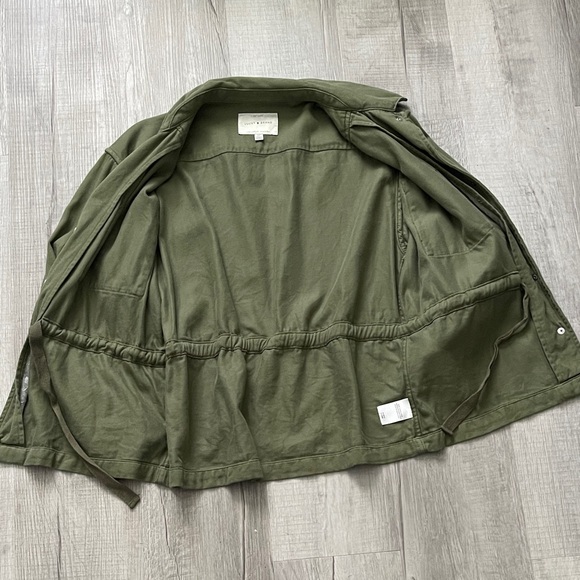 Lucky Brand Utility Jacket in Army Green - Picture 2 of 8
